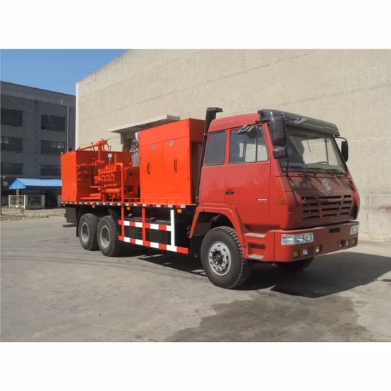 Цементировочная установка на грузовике. Оборудование для цементирования нефтяных скважин. Цементировочные цементовозы. Автозапчасти.